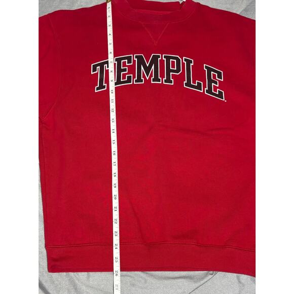 Vintage Temple Owls NCAA Red Crewneck Sweatshirt Sz M - Picture 7 of 8